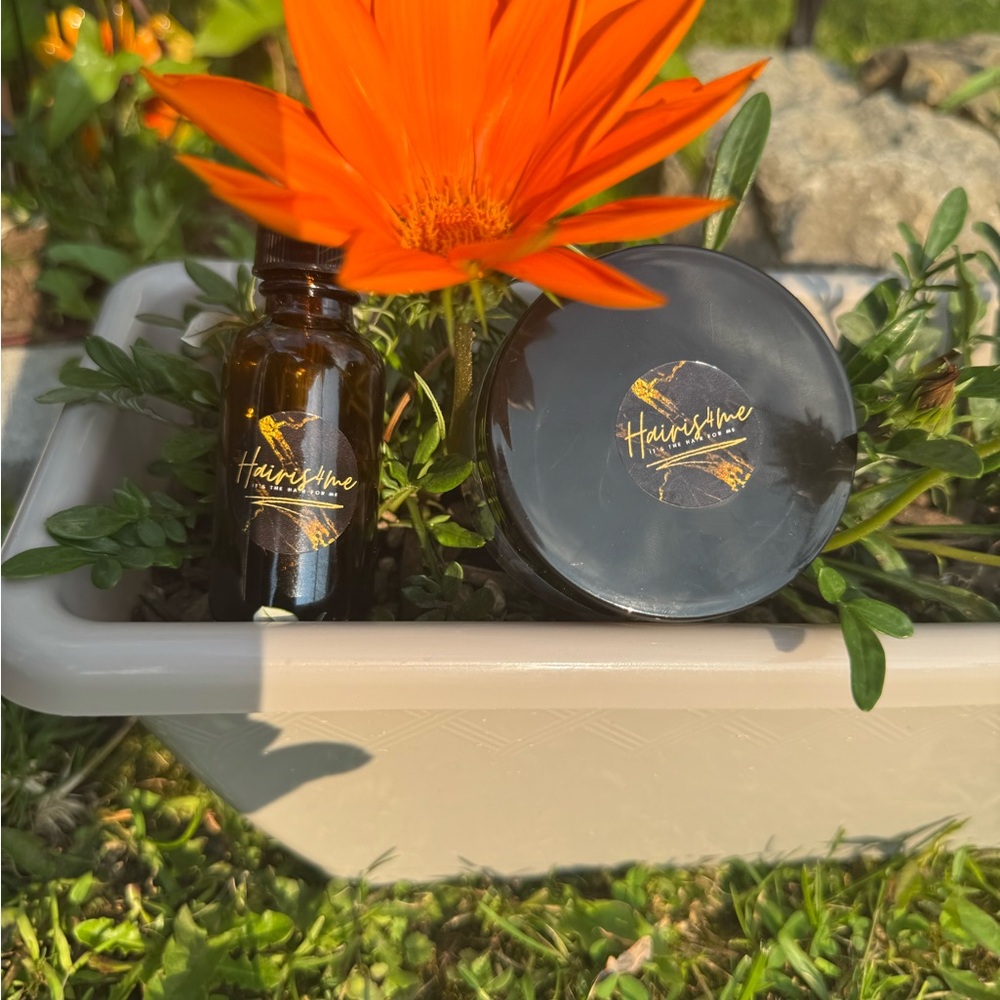 Hairis4me Hair Care Set with Black and Orange Packaging Hair Oil&Grease Bundle